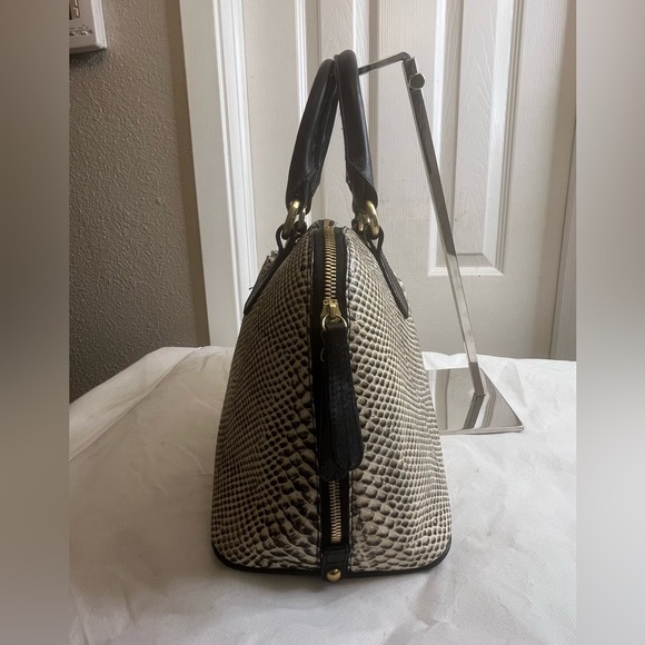 Brahmin Vivian Satchel/Shoulder Bag in Pearl Dogwood - Picture 11 of 16